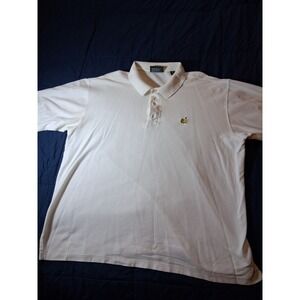 Vintage‎ Masters Collection Golf Polo Shirt White Cotton Mens XL